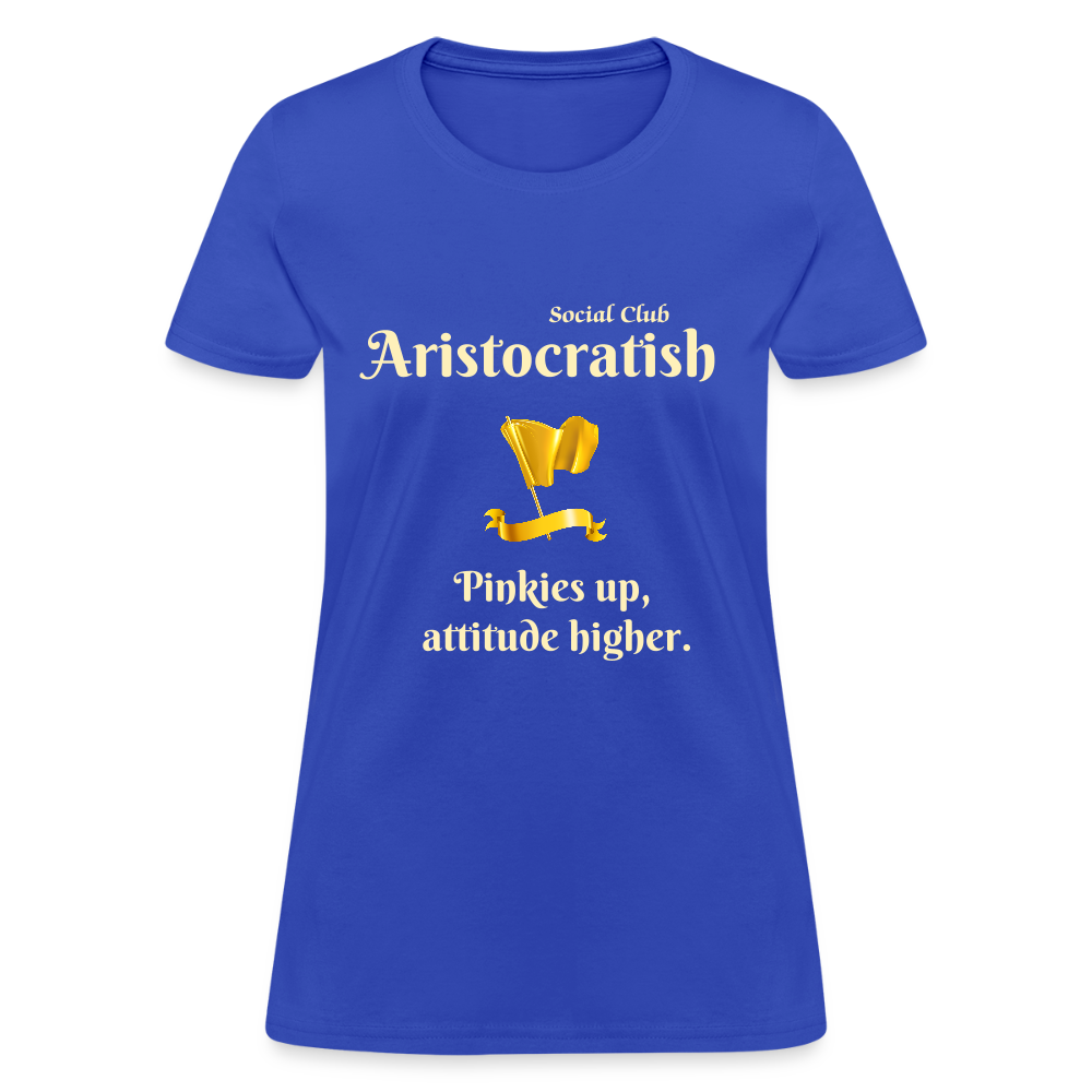 Aristocratish Social Club: Pinkies Up - royal blue
